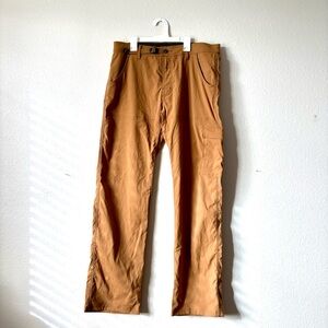 Prana Men's Zion Belted Tan Cargo Roll Up Pants - 34w x 32l